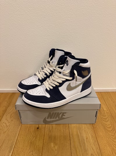 Nike Air Jordan 1 High OG CO.JP "White/Midnight Navy" (2020) (Standard Box)