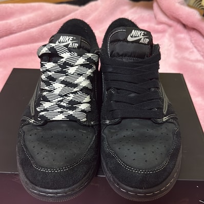 Travis Scott × Nike Air Jordan 1 Low OG SP "Black Phantom"