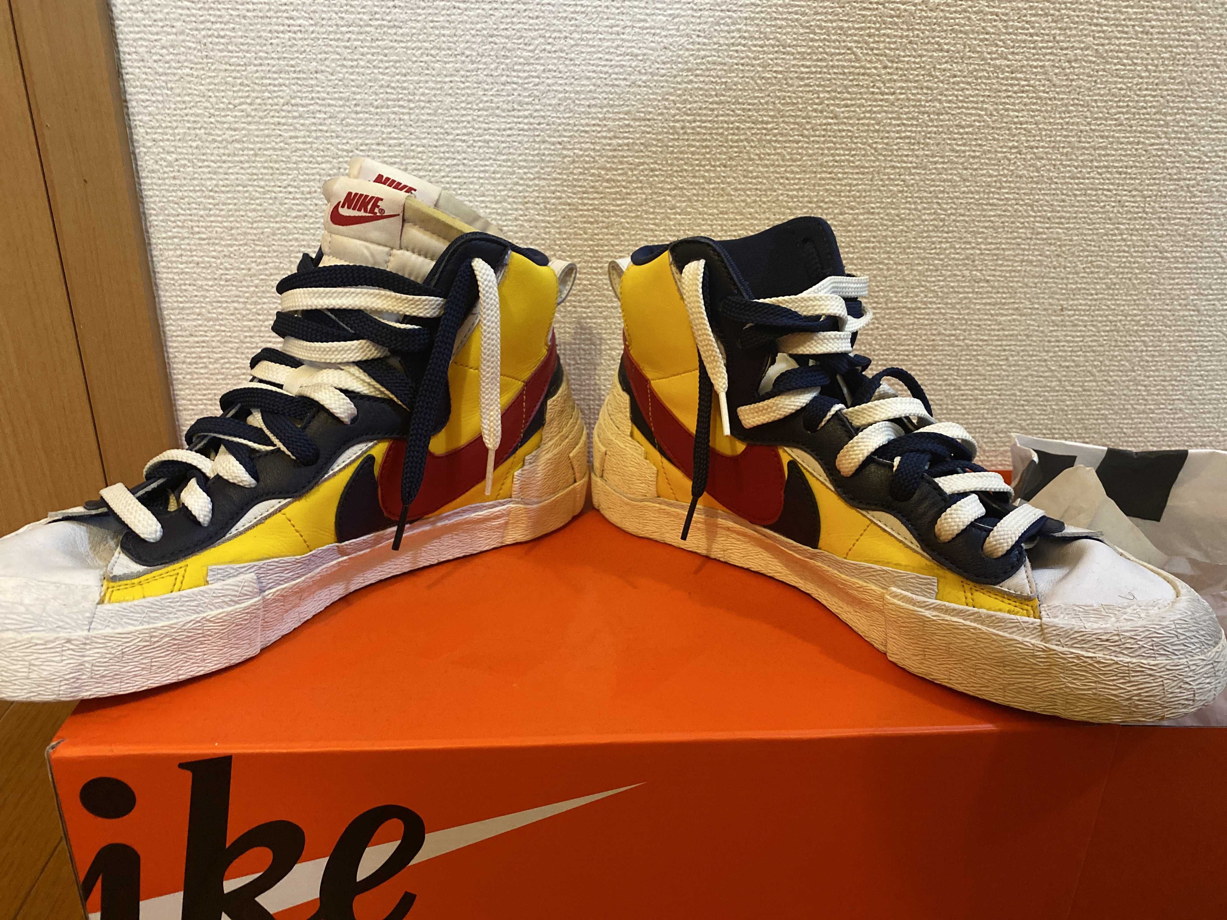 sacai × Nike Blazer Mid "Varsity Maize/Varsity Red"