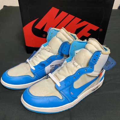 Off-White × Nike Air Jordan 1 High UNC "White/Dark Powder Blue"