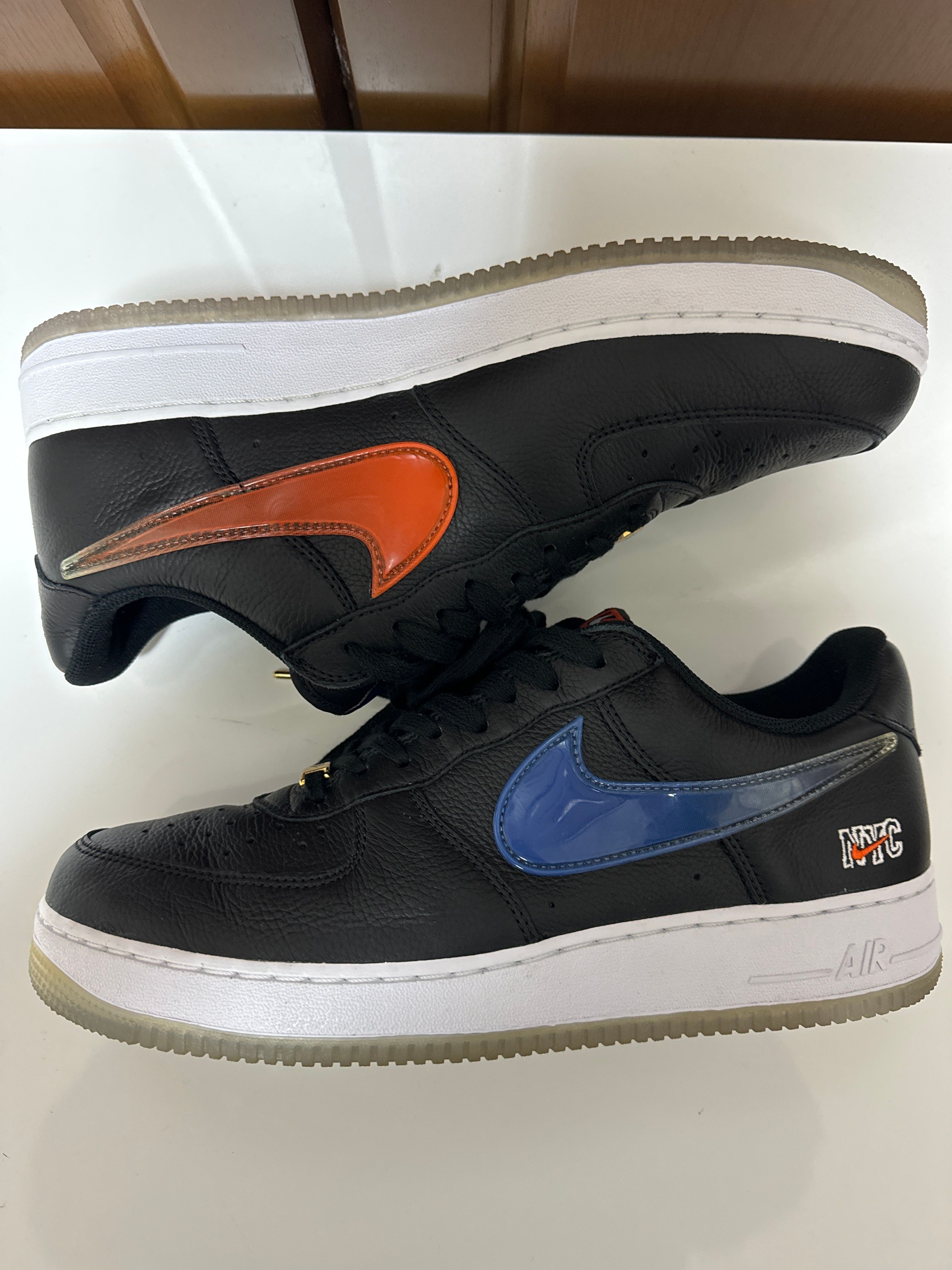 KITH × Nike Air Force 1 Low New York Knicks "Black/Brilliant Orange/Rush/Brilliant White"