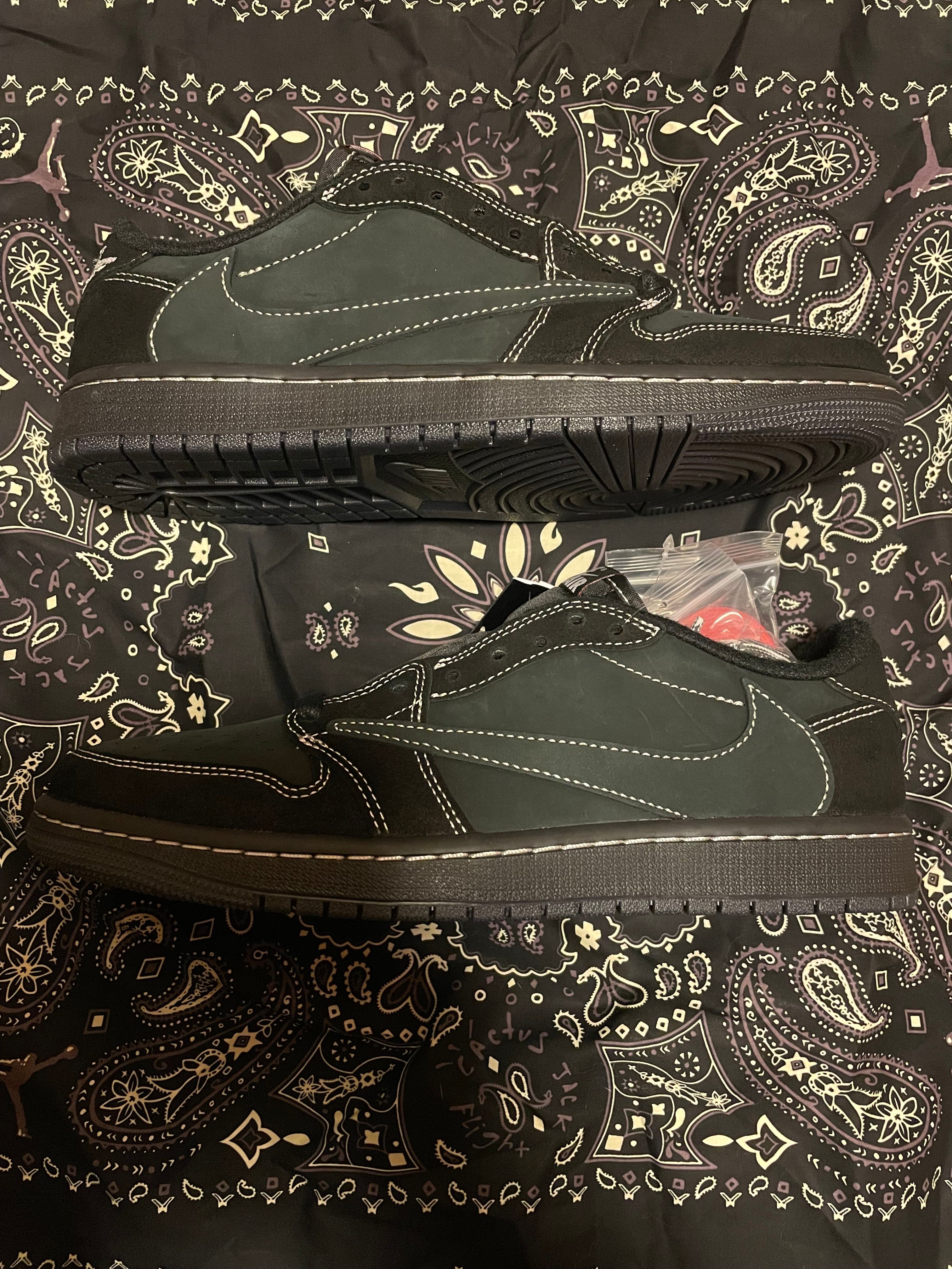 Travis Scott × Nike Air Jordan 1 Low OG SP "Black Phantom"