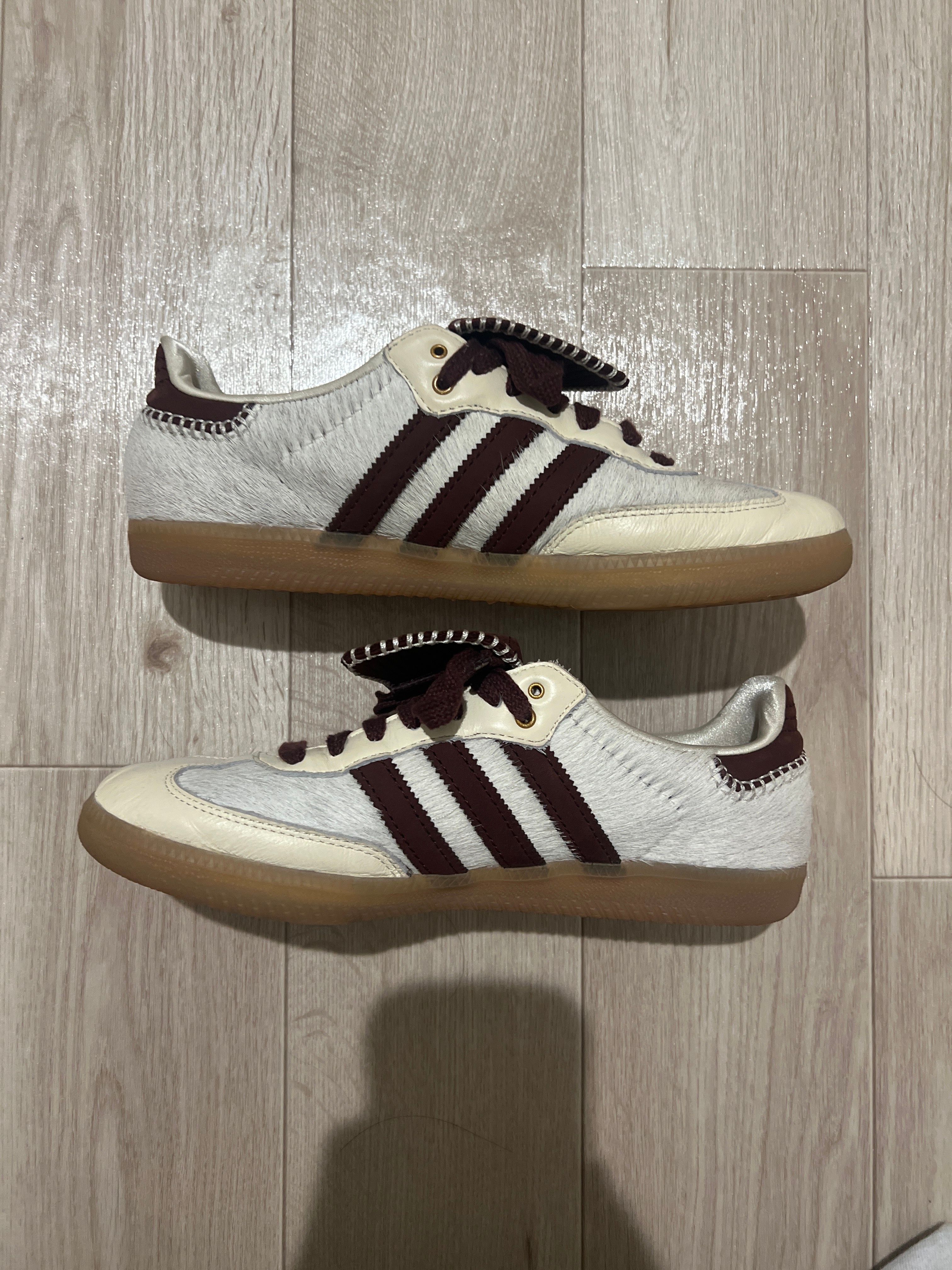 Wales Bonner × adidas Samba Pony Tonal Low "Cream White/Mystery Brown"