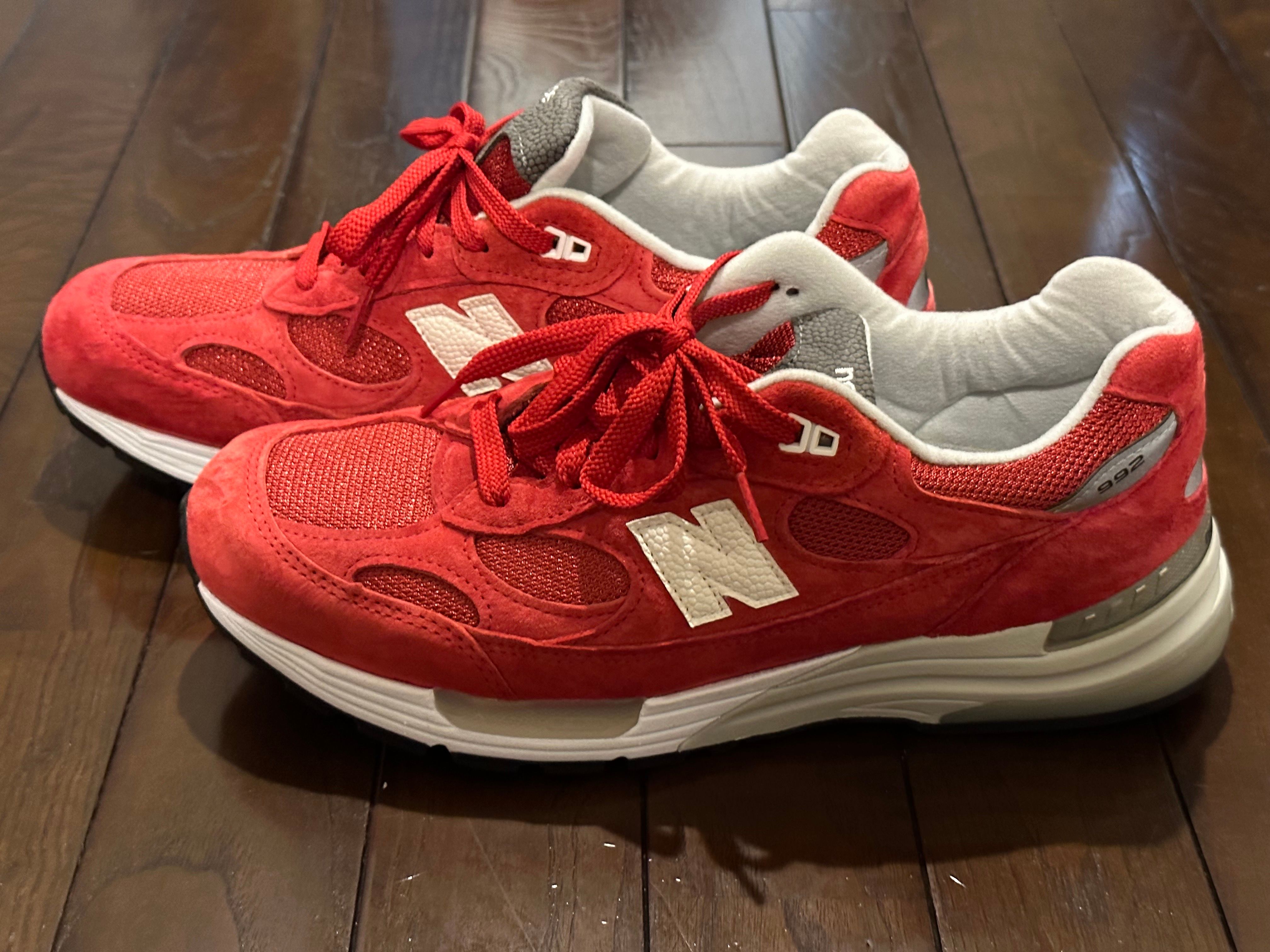 KITH × New Balance 992 Kithmas "Red"