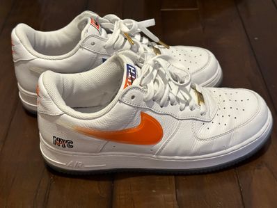 KITH × Nike Air Force 1 Low "White/Rush Blue/White/Brilliant Orange"