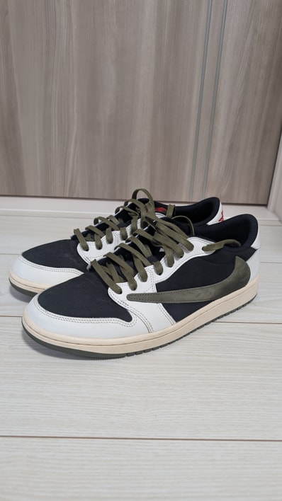 Travis Scott × Nike Women's Air Jordan 1 Low OG "Medium Olive"