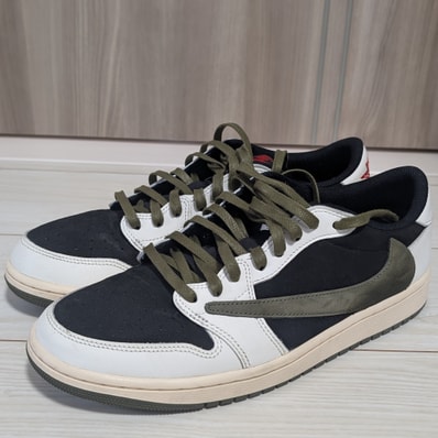 Travis Scott × Nike Women's Air Jordan 1 Low OG "Medium Olive"
