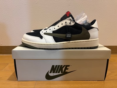 Travis Scott × Nike Women's Air Jordan 1 Low OG "Medium Olive"