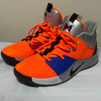 Nike PG 3 NASA "Total Orange/Metallic Silver"