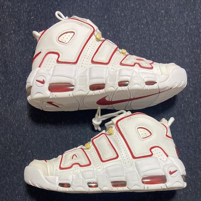 NIKE AIR MORE UPTEMPO "WHITE/VARSITY RED" (2021)
