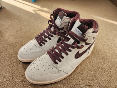 A Ma Maniere × Nike Air Jordan 1 Retro High OG "Sail and Burgundy"