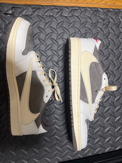 Travis Scott × Nike Air Jordan 1 Low OG SP "Reverse Mocha/Sail and Ridgerock"