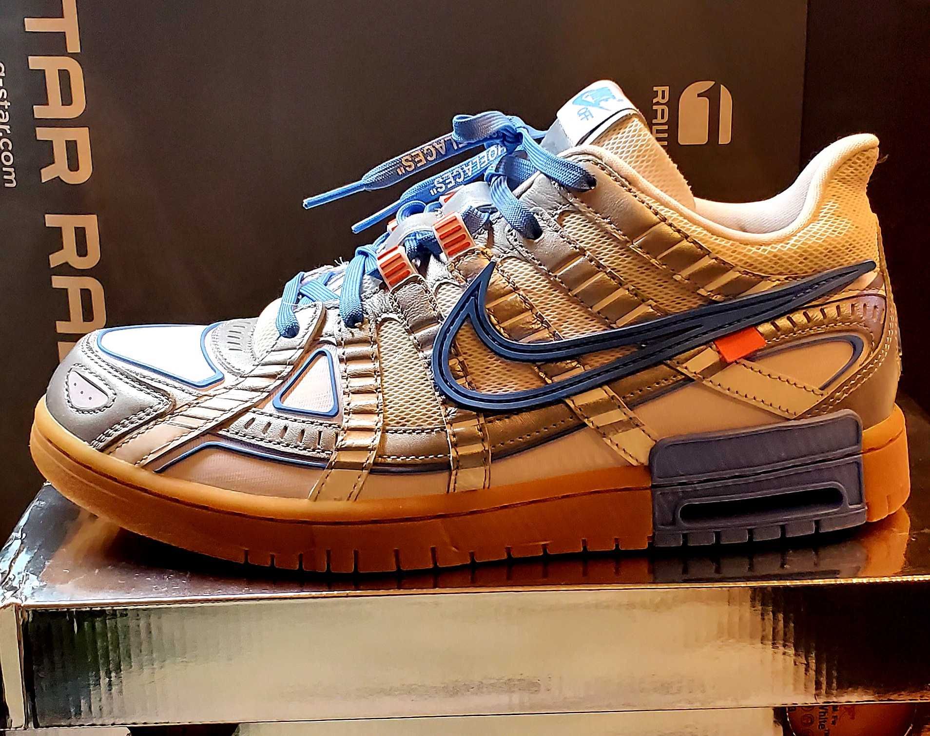 Off-White × Nike Air Rubber Dunk "White/University Blue" 