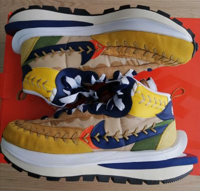 Jean-Paul Gaultier × sacai × Nike VaporWaffle "Sesame/Multi Color"