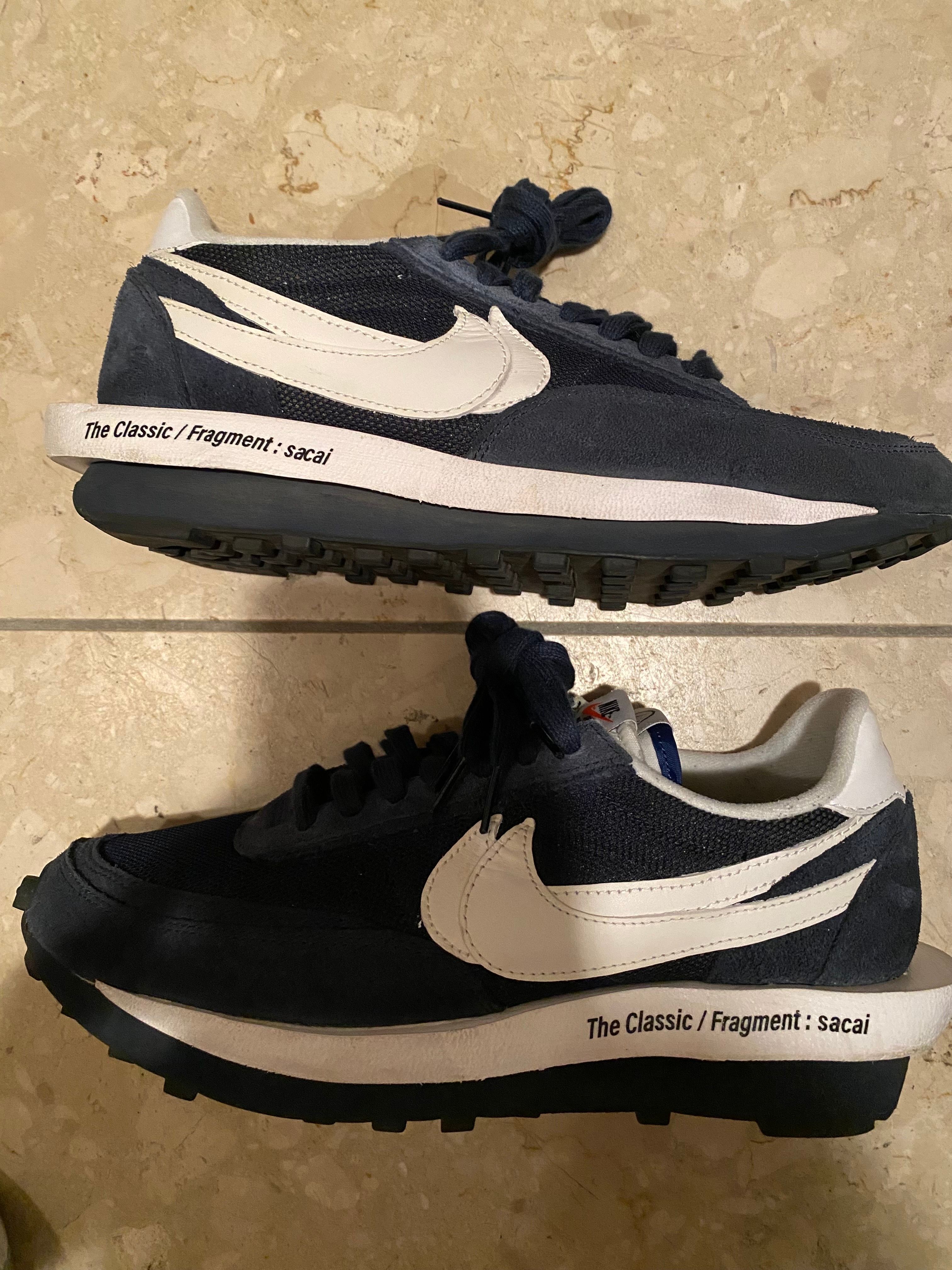 fragment design × sacai × Nike LD Waffle "Blackended Blue"