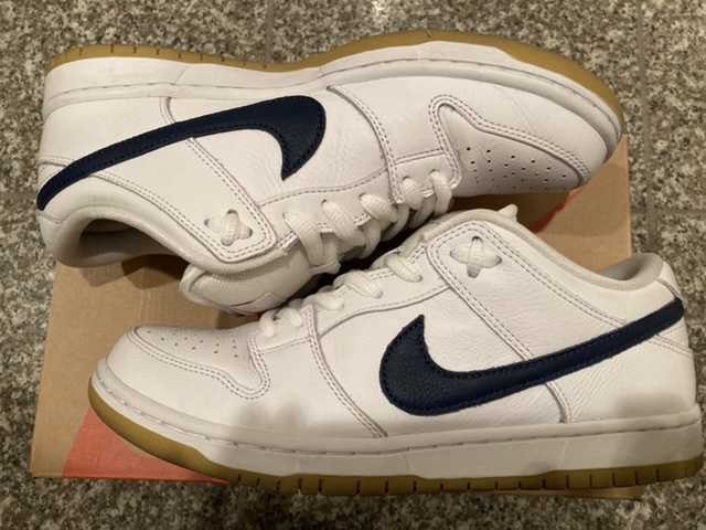 Nike SB Dunk Low "Orange Label White Navy"