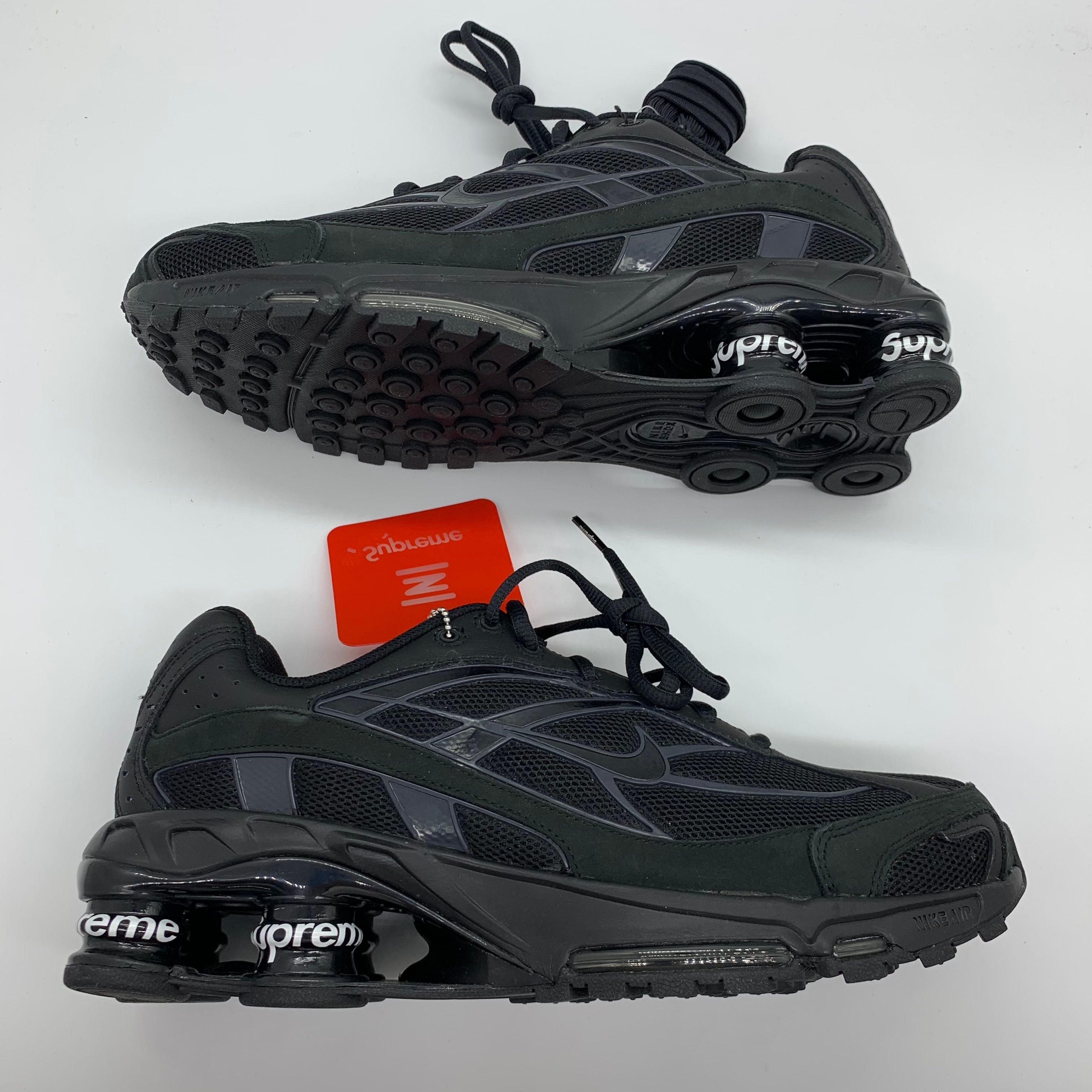 Supreme × Nike Shox Ride 2 "Black/Black-White"