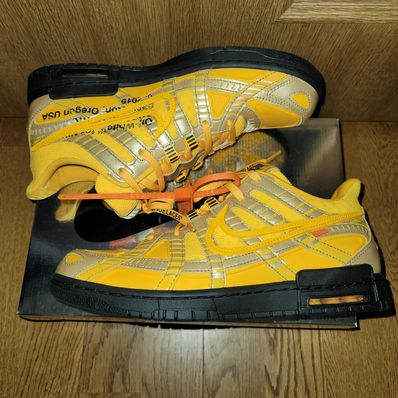 Off-White × Nike Air Rubber Dunk "University Gold"
