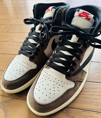 Travis Scott × Nike Air Jordan 1 Retro High OG TS SP "Sail/Dark Mocha"