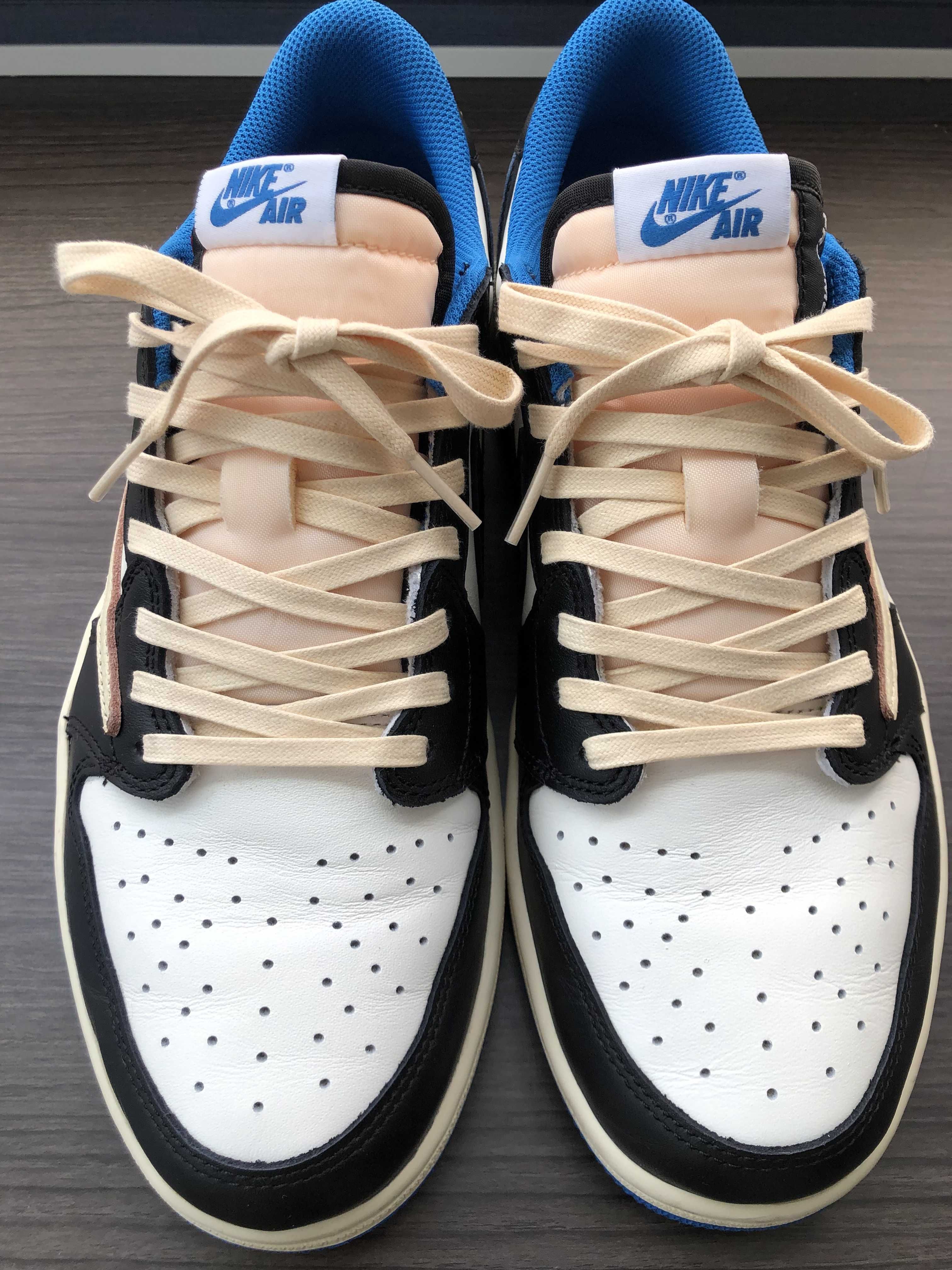 Travis Scott × fragment design × Nike Air Jordan 1 Low OG SP "Military Blue"