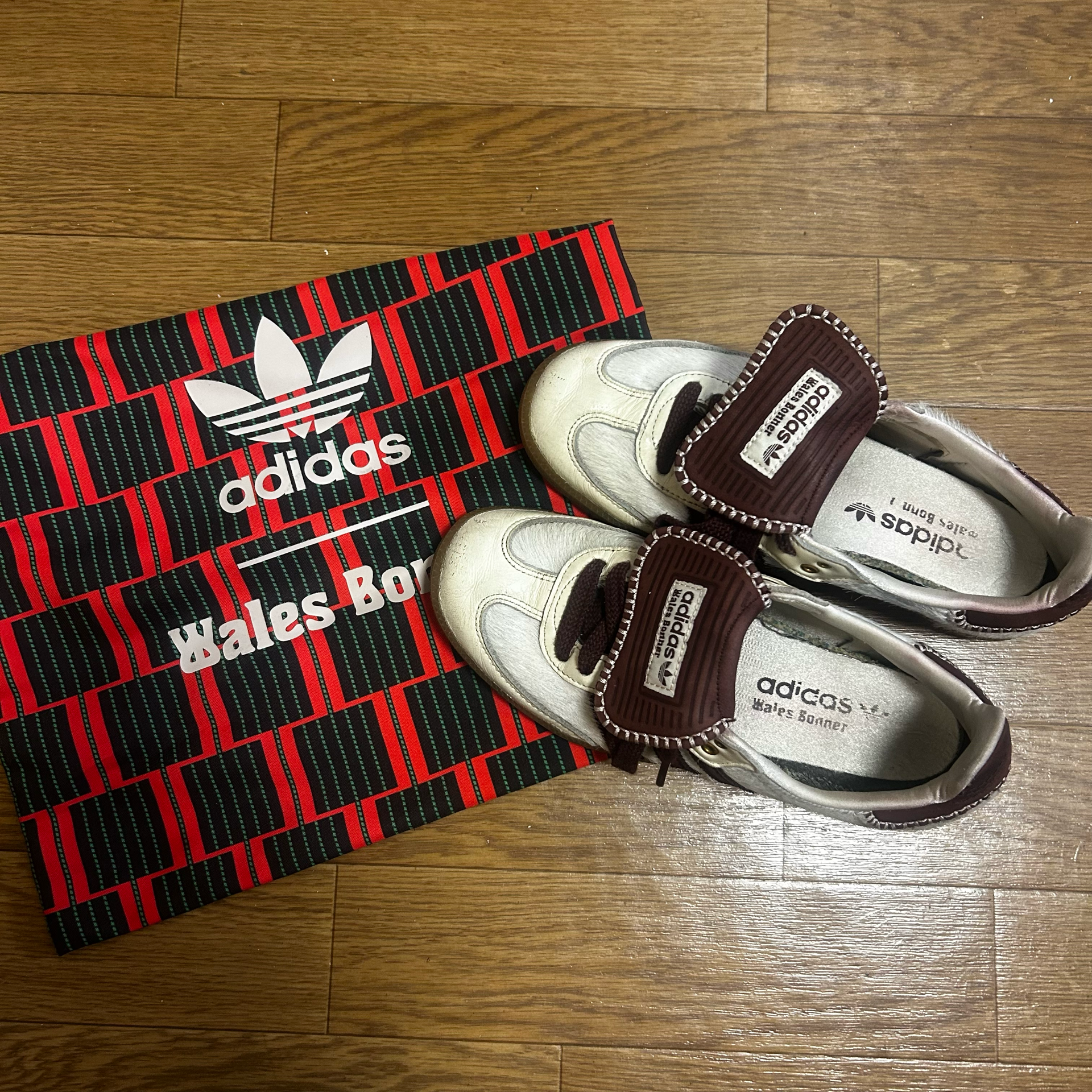 Wales Bonner × adidas Samba Pony Tonal Low "Cream White/Mystery Brown"