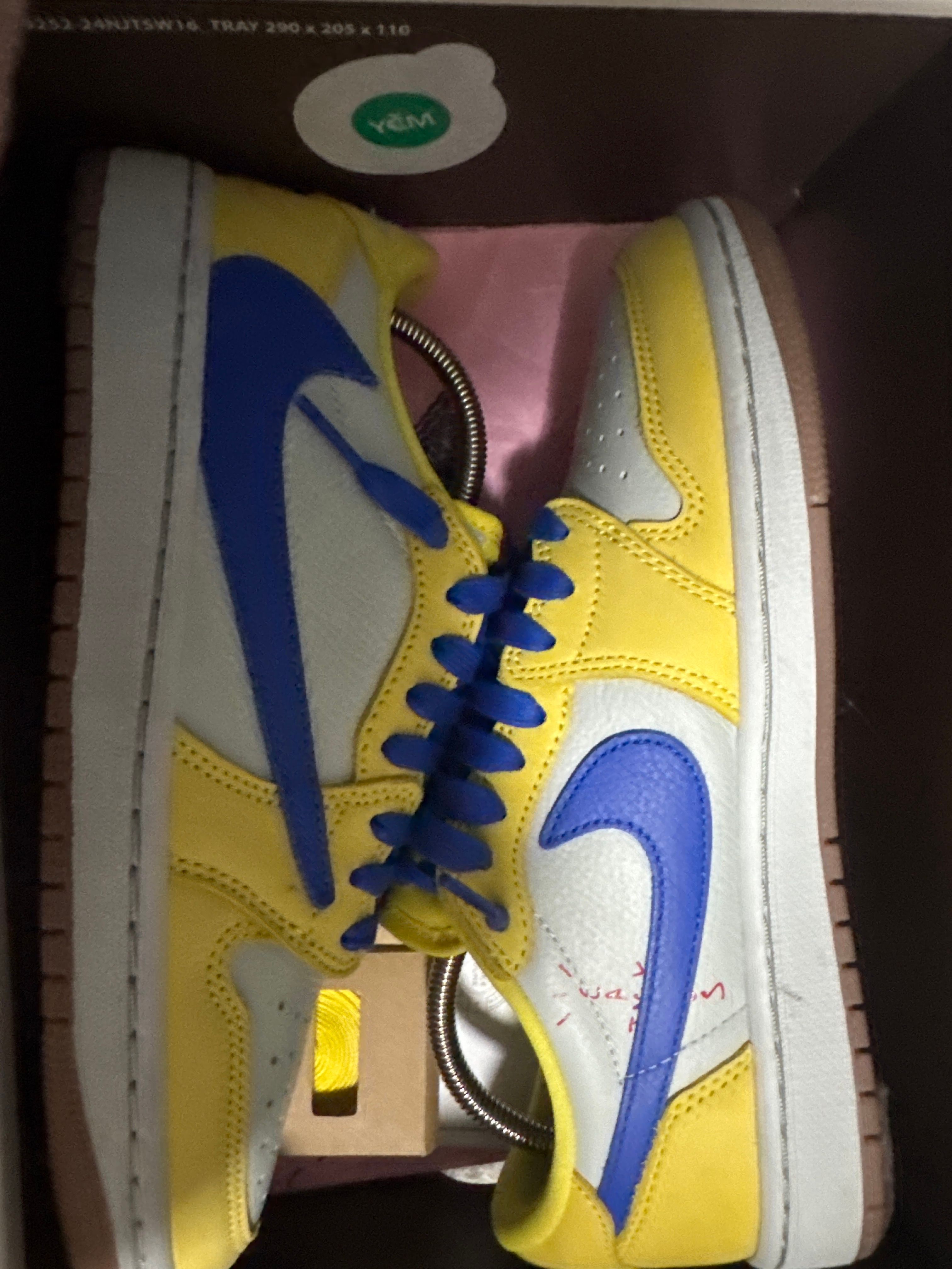 Travis Scott × Nike Women's Air Jordan 1 Retro Low OG "Canary"