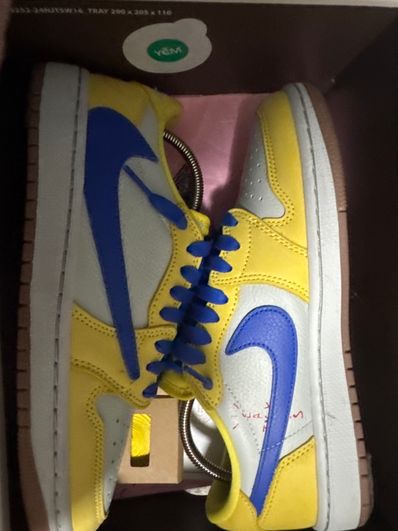 Travis Scott × Nike Women's Air Jordan 1 Retro Low OG "Canary"
