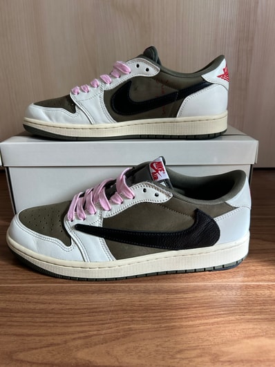 Travis Scott × Nike Air Jordan 1 Low OG SP "Reverse Olive"