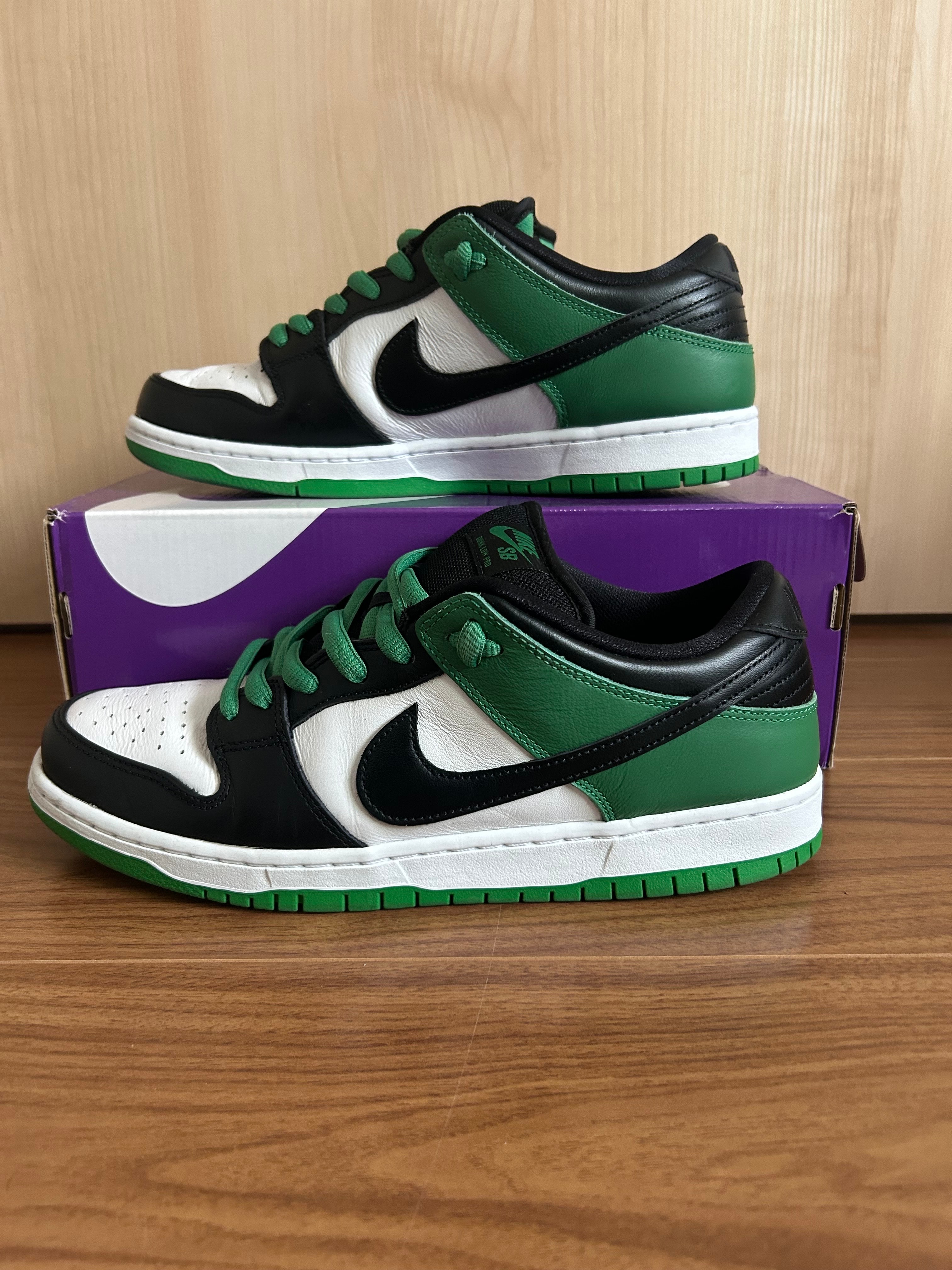 Nike SB Dunk Low Pro "Black and Classic Green"