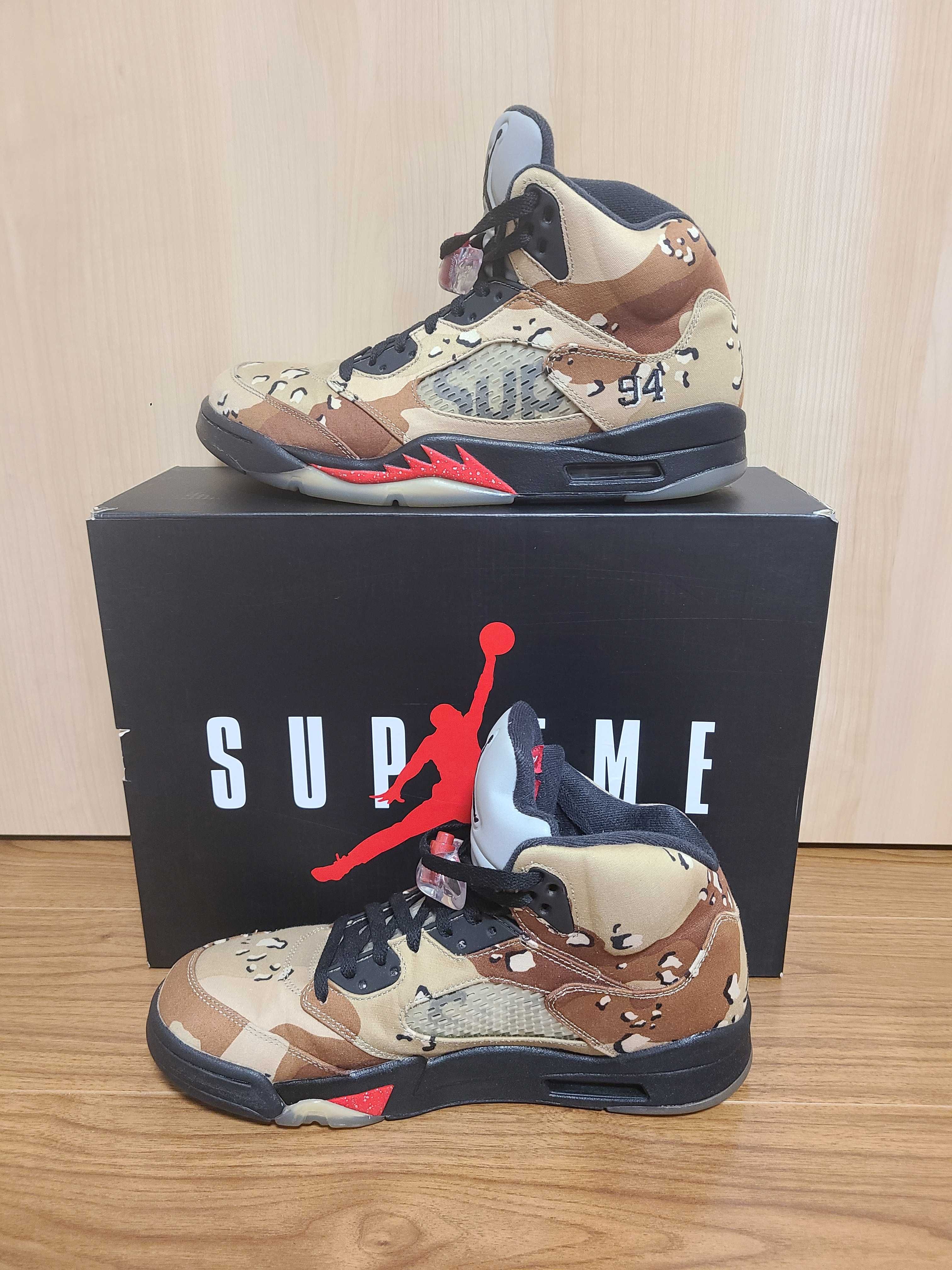 Supreme × Nike Air Jordan 5 Retro "Desert Camo"