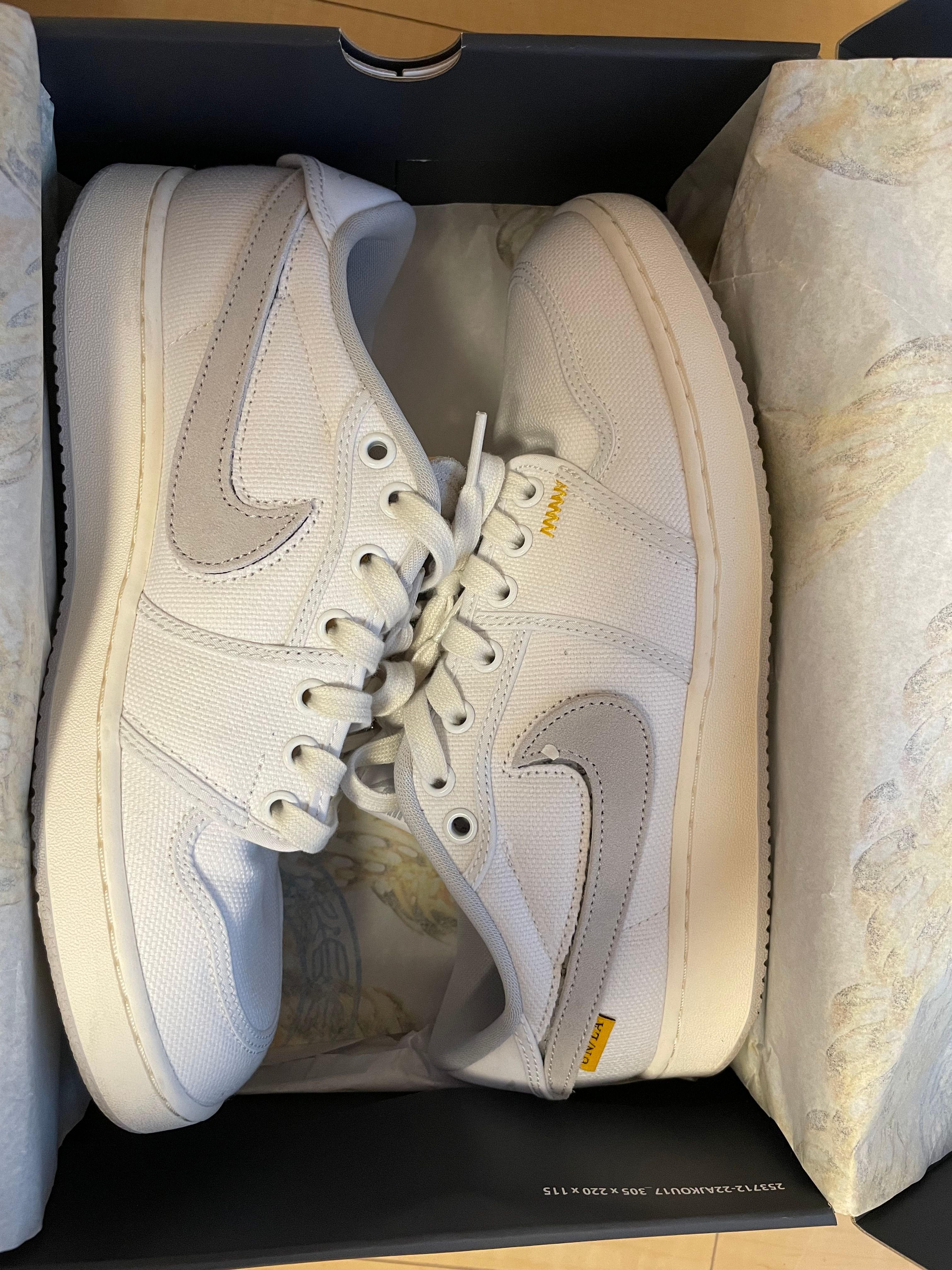UNION × Nike Air Jordan 1 Low KO "White Canvas"