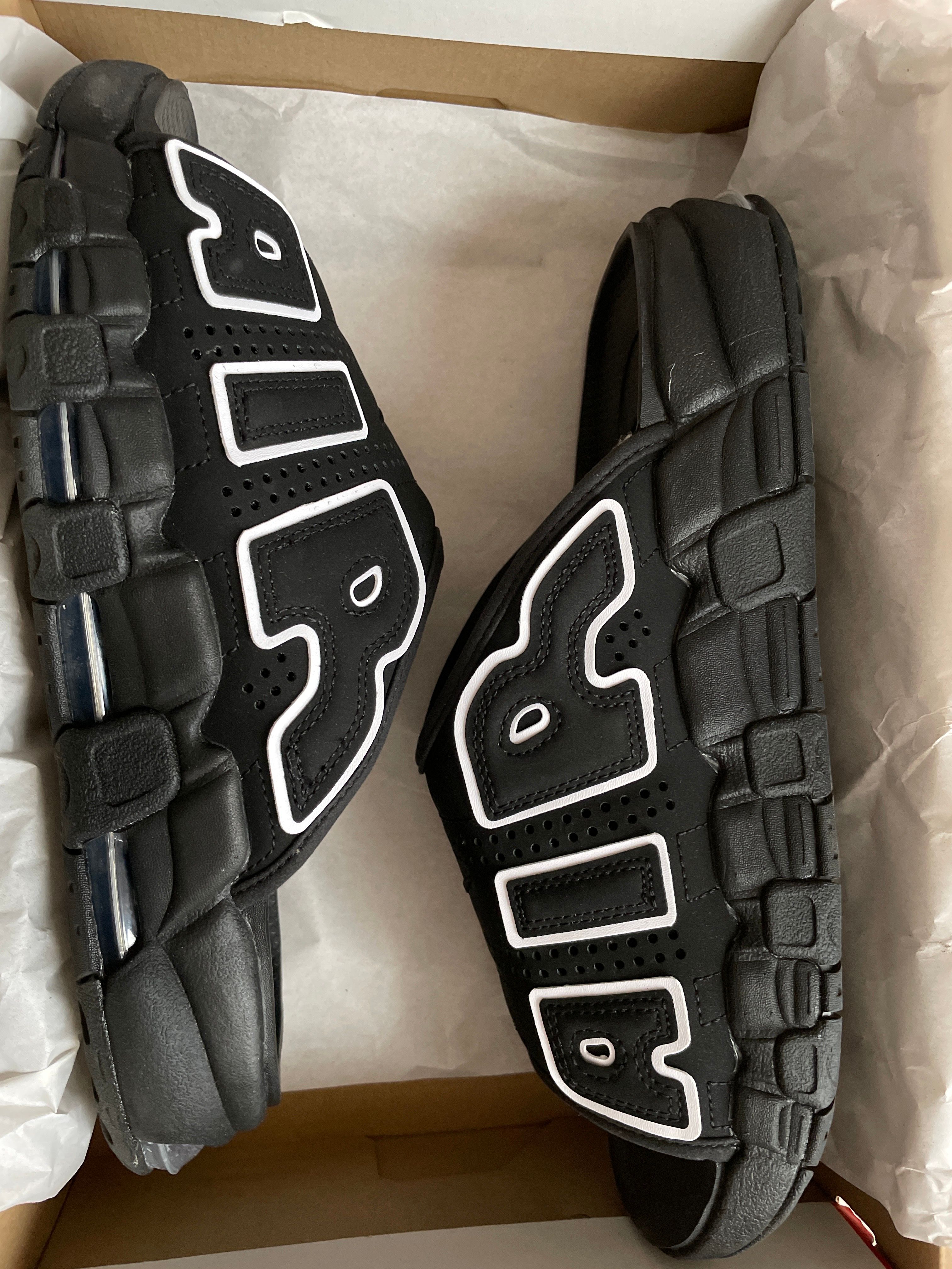 Nike Air More Uptempo Slide "Black" (DV2132-001/DV2137-001)