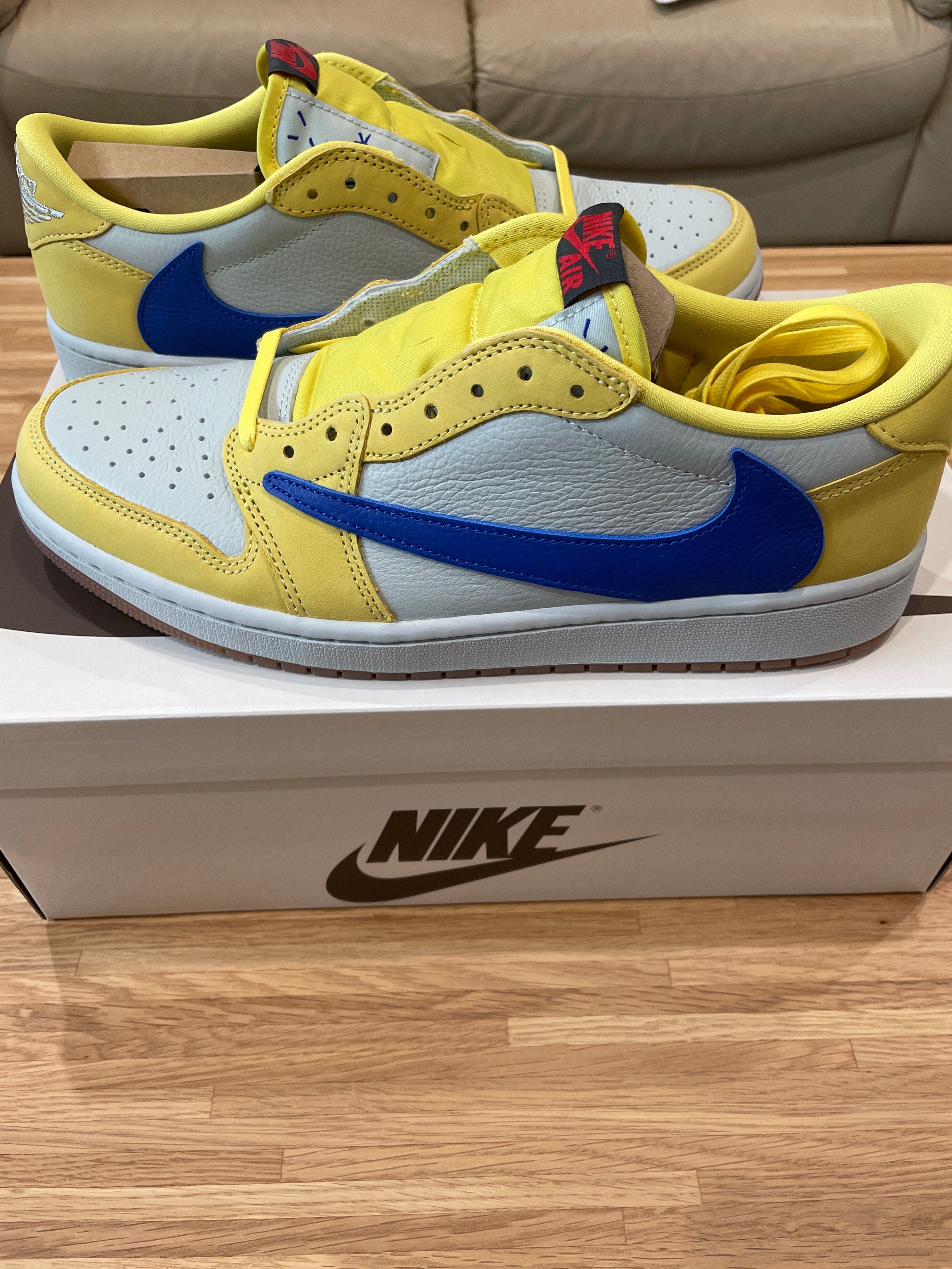 Travis Scott × Nike Women's Air Jordan 1 Retro Low OG "Canary"