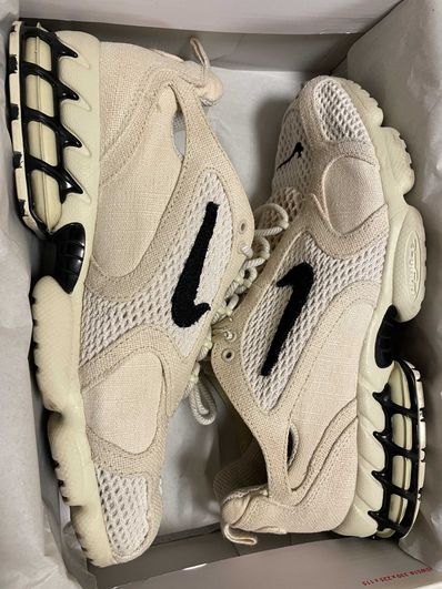 Stussy × Nike Air Zoom Spiridon CG 2 "Fossil/Black"