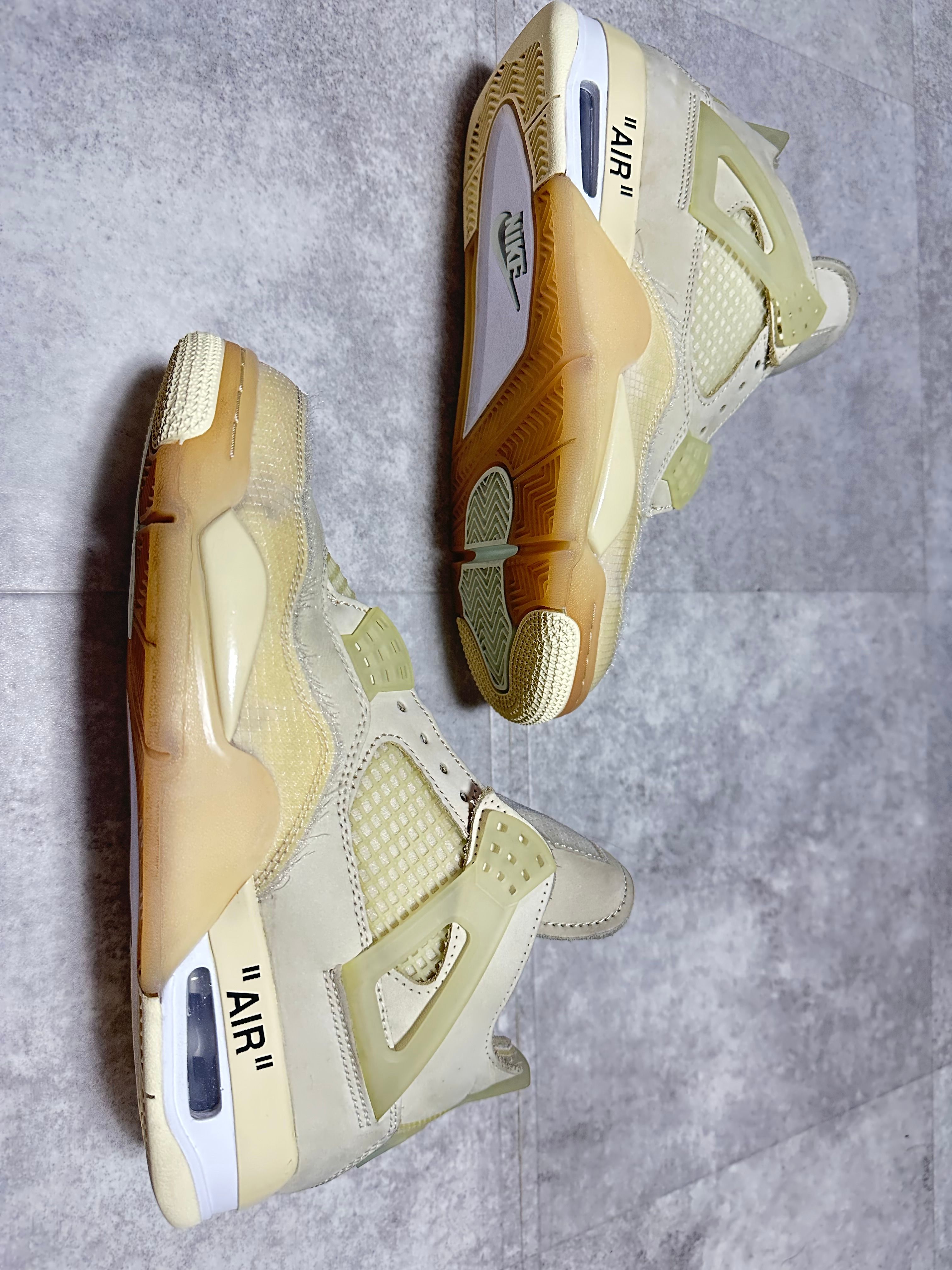 Off-White × Nike Women's Air Jordan 4 SP "Sail"