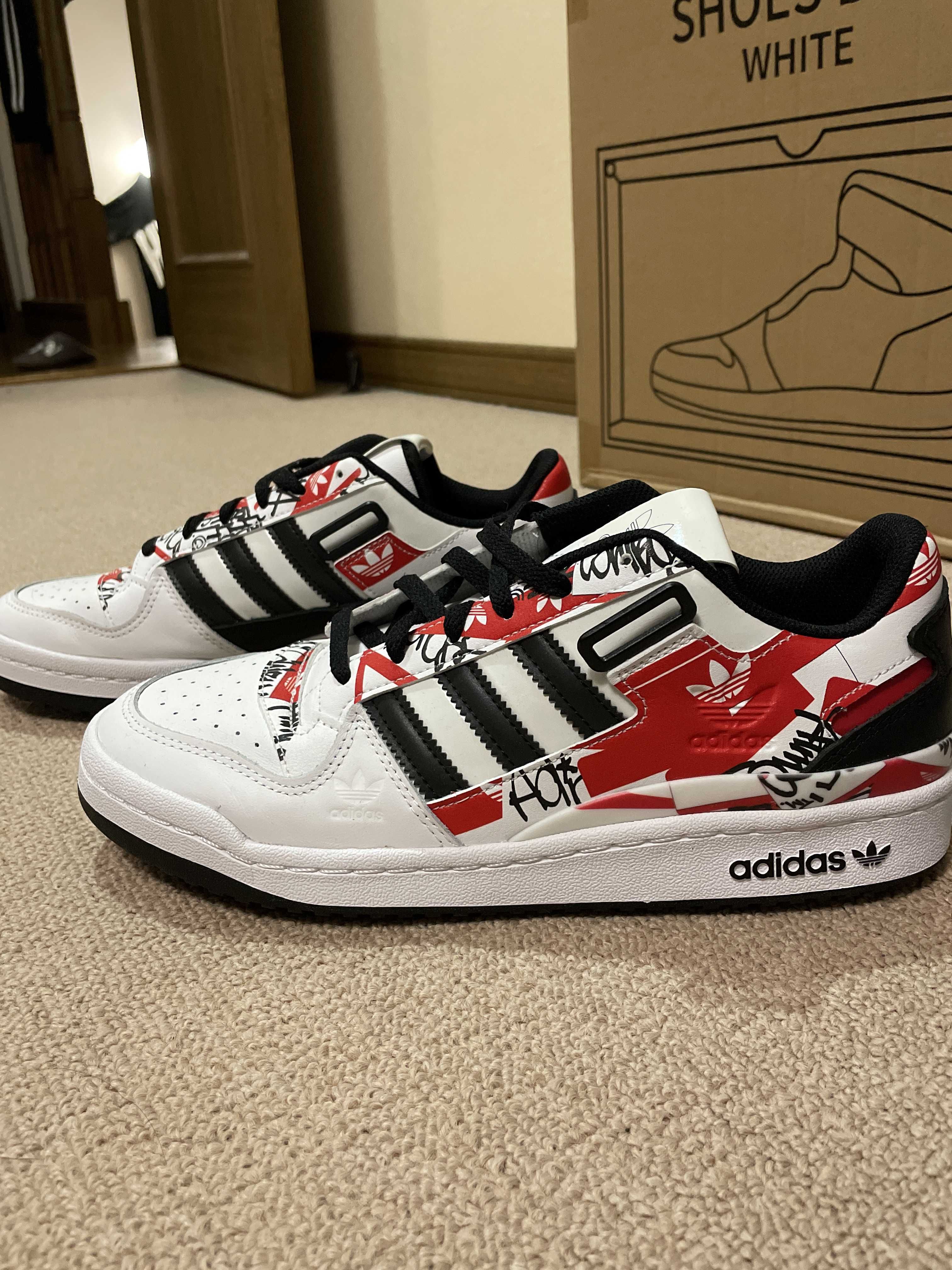 atmos × adidas Forum Low "Graffiti"