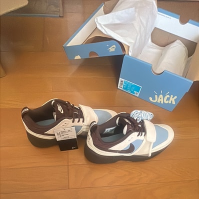 Travis Scott × Nike Zoom Field Jaxx "Pale Ivory and Leche Blue"