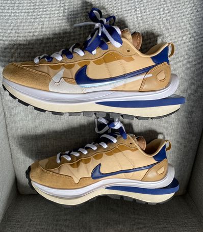 Sacai × Nike Vapor Waffle "Sesame And Blue Void"