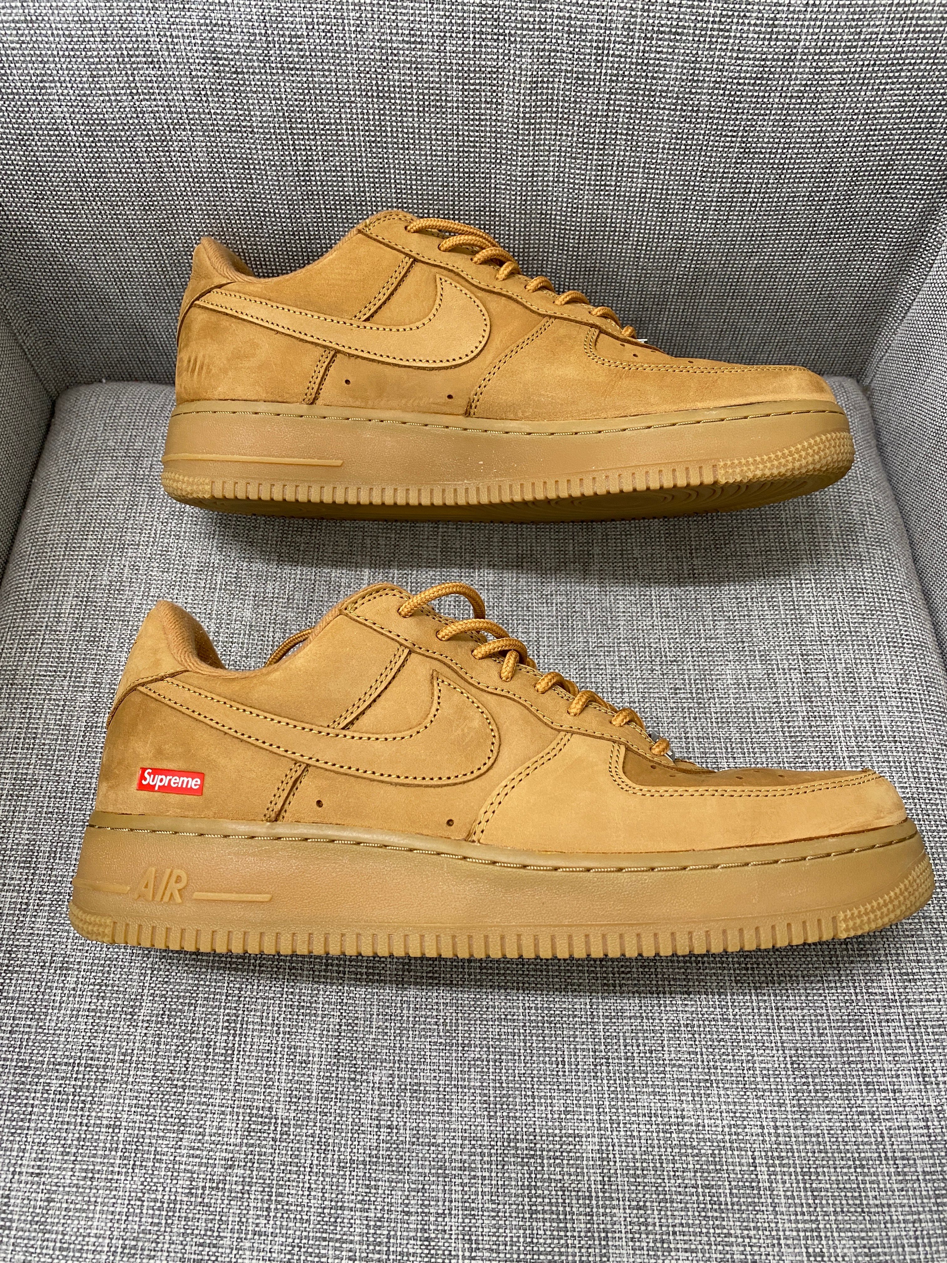 Supreme × Nike Air Force 1 Low "Flax/Wheat"