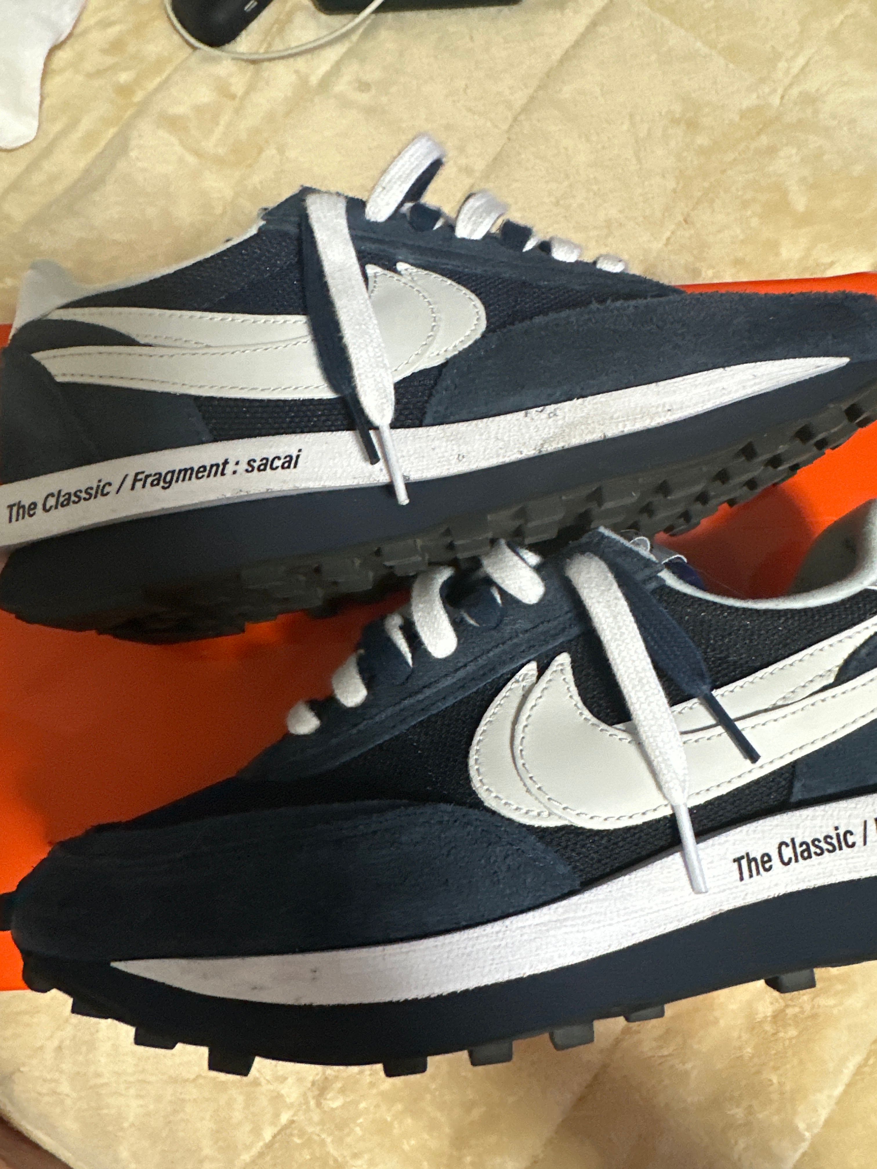 Fragment × sacai × Nike LD Waffle "Blackended Blue"