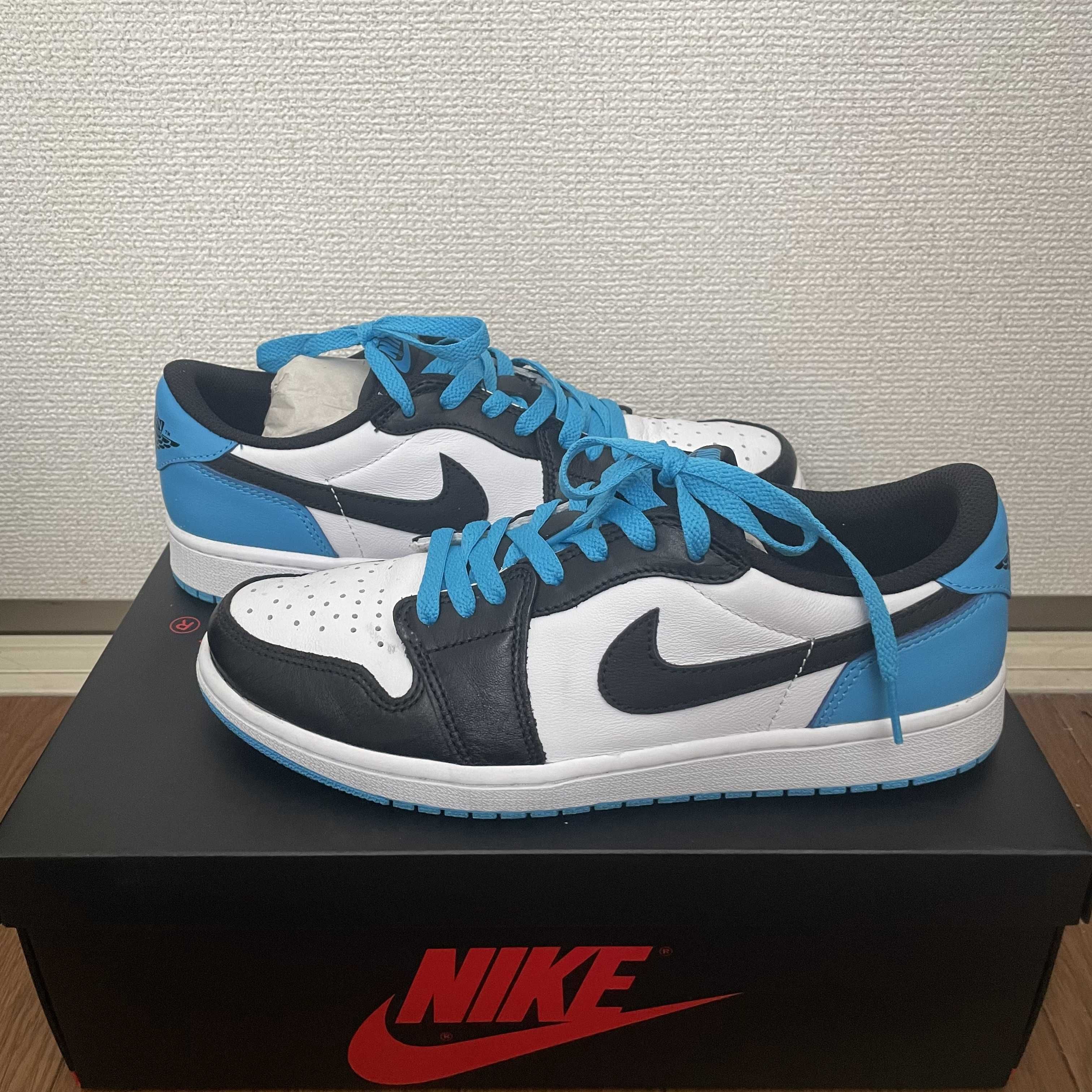 Nike Air Jordan 1 Low OG "Black and Dark Powder Blue/UNC"
