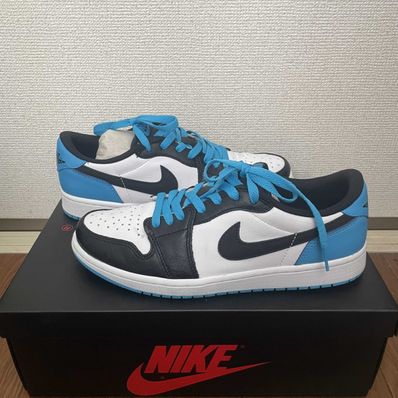 Nike Air Jordan 1 Low OG "Black and Dark Powder Blue/UNC"