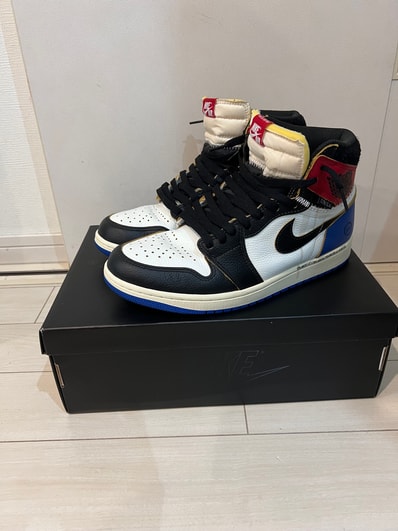 fragment design × UNION × Nike Air Jordan 1 High OG "Black/Varsity Red"
