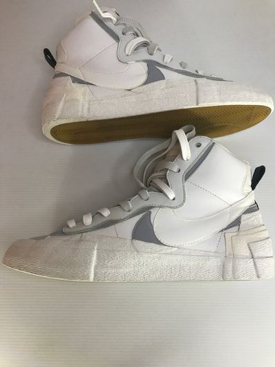 sacai × NIKE BLAZER MID "WHITE/WOLF GREY"