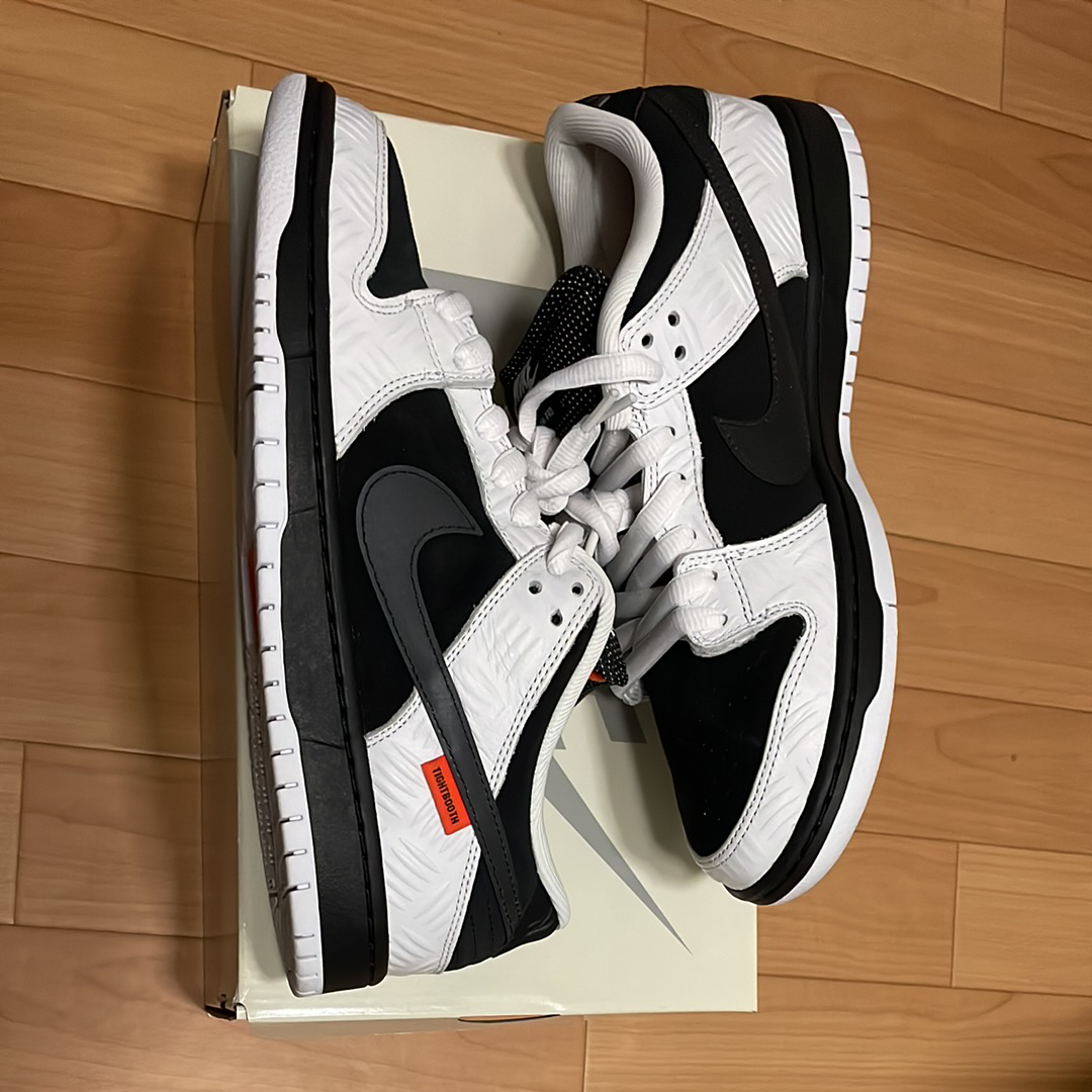 TIGHTBOOTH × Nike SB Dunk Low Pro QS "Black and White"