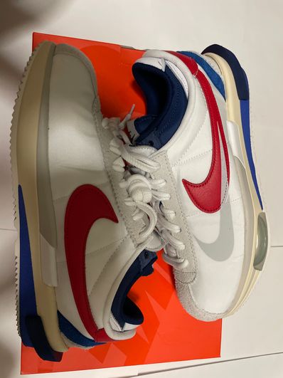sacai × Nike Zoom Cortez "White and University Red"