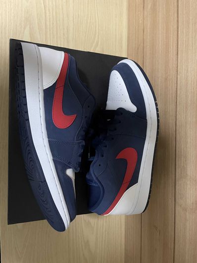 NIKE AIR JORDAN 1 LOW SE "NAVY/RED"