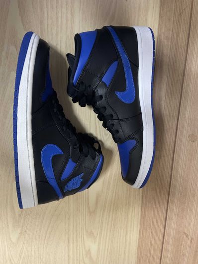NIKE AIR JORDAN 1 MID "BLACK/BLUE"