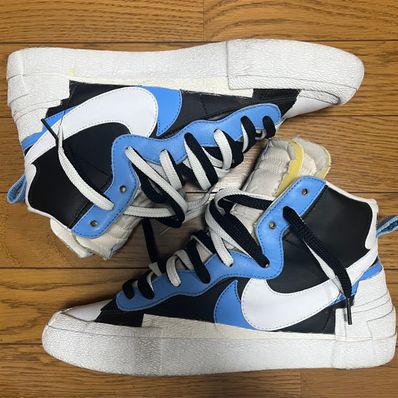 sacai × NIKE BLAZER MID "BLACK / BLUE"