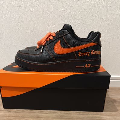 VLONE × Nike Air Force 1 Low "Black/Orange Blaze"